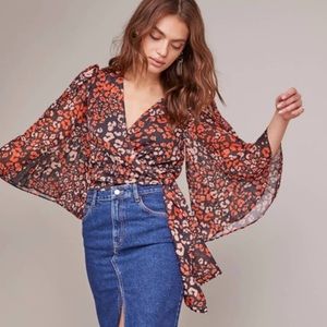 ASTR IMOGEN LEOPARD PRINT TOP